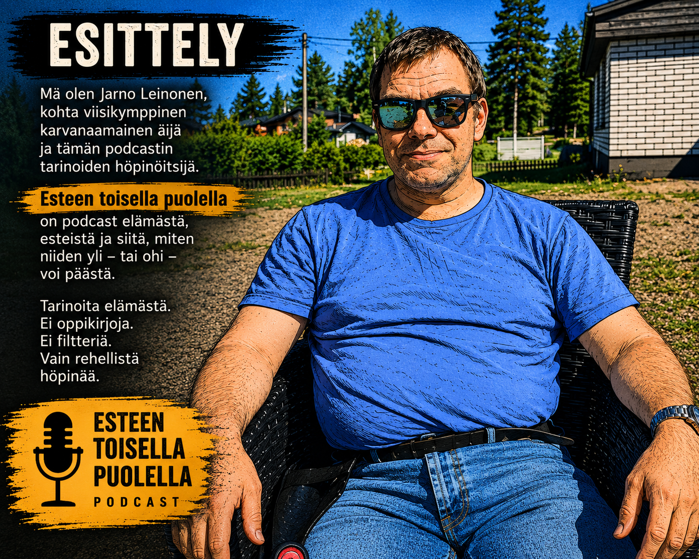 Jarno Leinonen, Esteen toisella puolella -podcastin isäntä