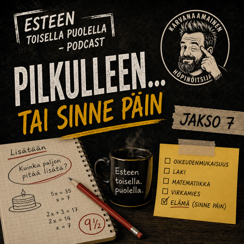Jakso 7: Pilkulleen… tai sinne&nbsp;päin